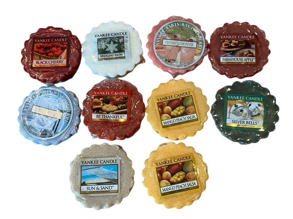 Yankee Candle Tarts Mixed Wax Melts Lot of 10 Vtg Retired New Sealed Potpourri
